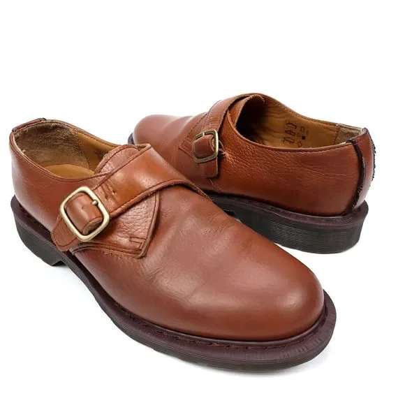 Dr. Martens 3A78 Brown Buckle Leather Loafer Shoes Mens Size US 9 EU 42 Dr. Martens | Shoes | Dr Martens Brown Leather Chunky  main image 3